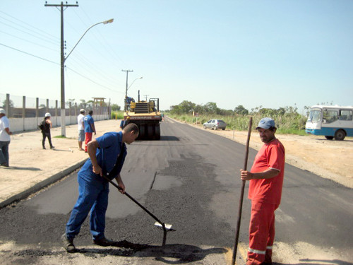Estrada do Carvão asfaltada (Foto: Divulgação)