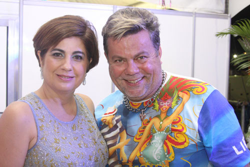 A Prefeita Rosinha Garotinho recebeu o carnavalesco da Cidade do Samba, do Rio de Janeiro, Milton Cunha, recentemente chegado da Suécia (Foto: Gerson Gomes)