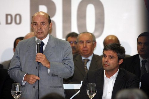 O senador Dornelles também participou da reunião de segunda-feira (07), no Rio (Foto: Rogério Azevedo)