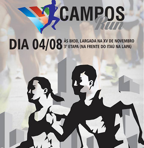 A Fundação Municipal de Esportes (FME) realiza neste domingo (04), a 3ª etapa do Circuito de Corrida de Rua de Campos (Foto: Divulgação)