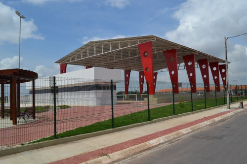 No Parque Santa Clara, as obras da Vila Olímpica já foram concluídas e, no momento, estão em fase de instalação elétrica (Foto: Rodolfo Lins)