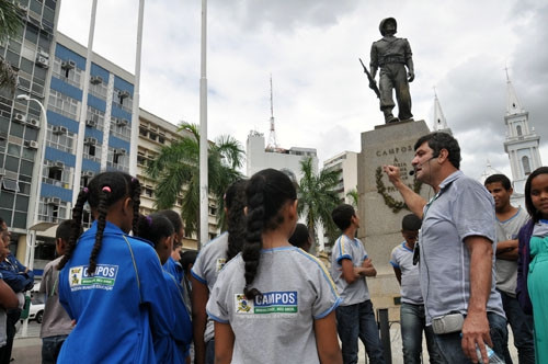 Alunos da rede municipal visitam vários pontos turísticos de Campos (Foto: Rodolfo Lins)