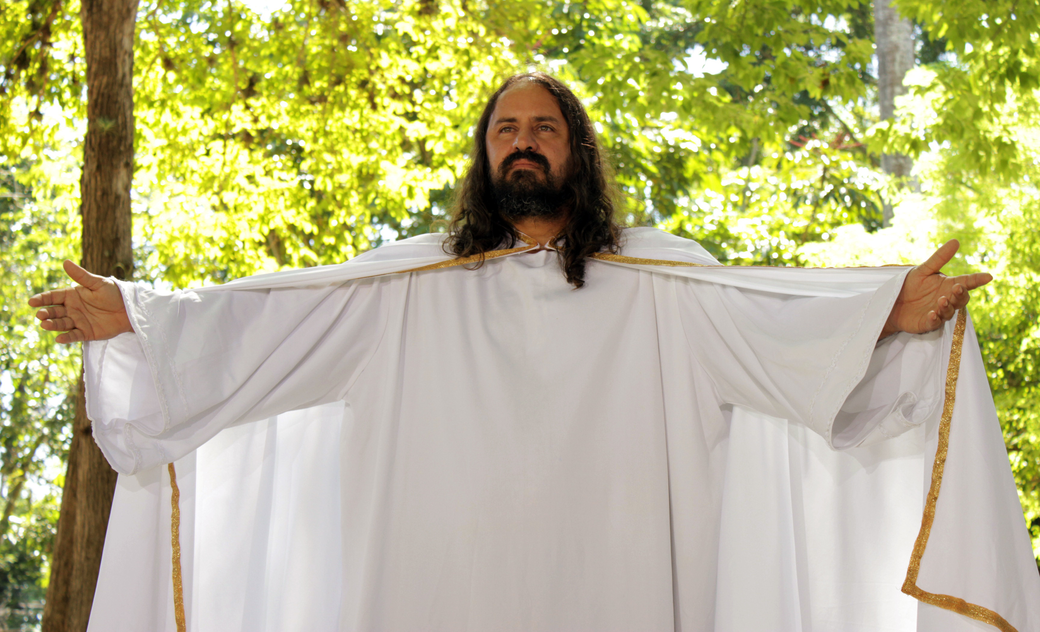 O ator Mateus Nogueira vive Jesus Cristo (Foto: Divulgação)