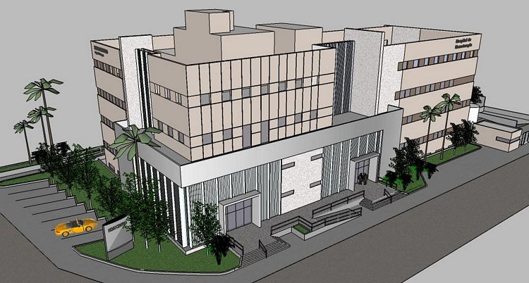 . O novo Hemocampos será erguido na Avenida 15 de Novembro, esquina com a Rua Espírito Santo, ao lado do estacionamento do Hospital Ferreira Machado HFM, onde funciona o atual Hemocentro (Foto: divulgação)