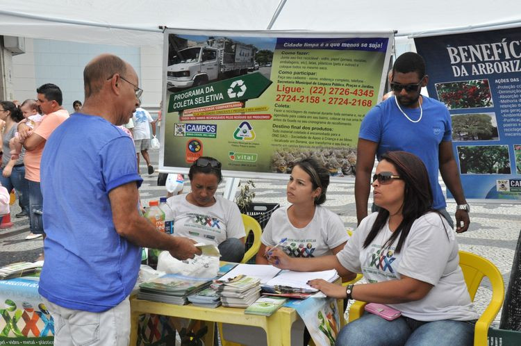 O cadastro para o programa municipal Coleta Seletiva foi feito no último dia 22, Dia Nacional da Consciência Ecológica, no Caladão. (Foto: Secom)