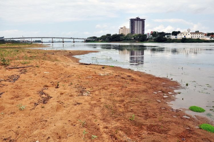 O nível do Paraíba está em 4,62 nesta quarta-feira (Foto: Antônio Leudo)