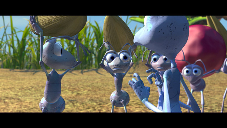 O filme Vida de inseto relata a vida de um formigueiro, oprimido por uma gangue degafanhotos (Foto: Divulgação)