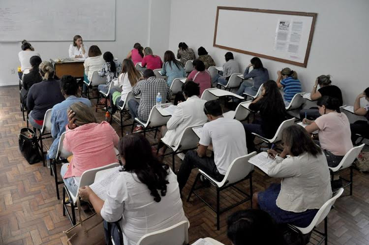 A prova do processo seletivo para escolher 25 conselheiros tutelares e 25 suplentes para os Conselhos Tutelares foi realizada no domingo, dia 26 (Foto: O gabarito da prova está publicado Diário Oficial do município de)