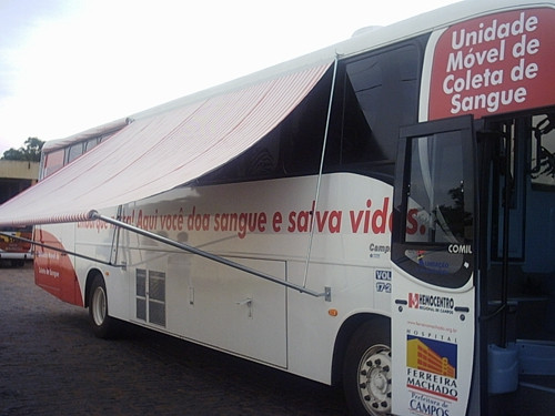 A unidade de coleta móvel do Hemocentro Regional de Campos vai estar na Praça das Quatro Jornadas, no Centro da cidade, nesta quinta-feira, das 8h às 15h (Foto: Superintendência de Comunicação)
