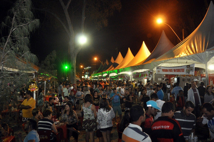 Os comerciantes que aderiram ao Festival de Petiscos comemoram as vendas do primeira final de semana do evento (Foto: César Ferreira)