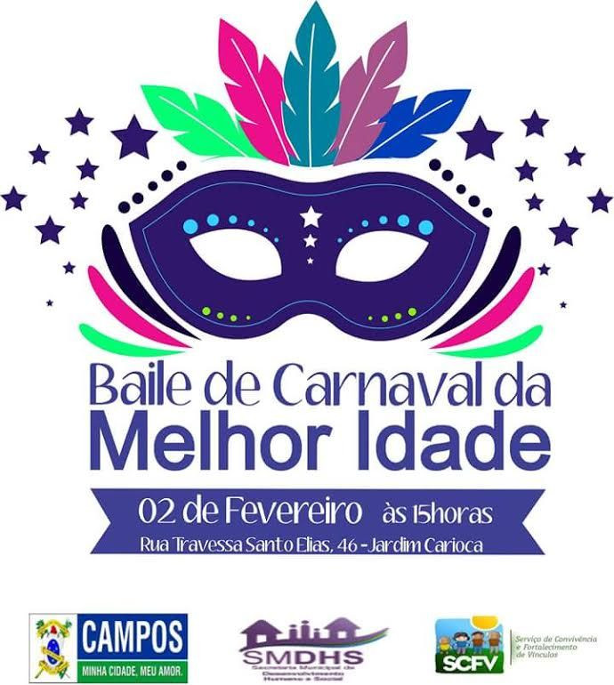 Nesta terça-feira (2), a Secretaria de Desenvolvimento Humano e Social realiza o baile de Carnaval da Melhor Idade, no Espaço do Serviço de Convivência e Fortalecimento de Vínculo, na Travessa Santo Elias, 46, Jardim Carioca, às 15h (Foto: Divulgação)