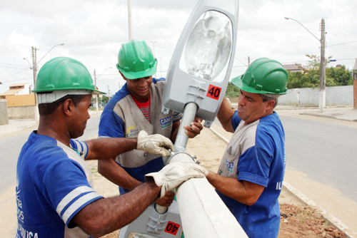 Os trabalhos da Campos Luz se estendem por todo o município (Foto: Gerson Gomes)